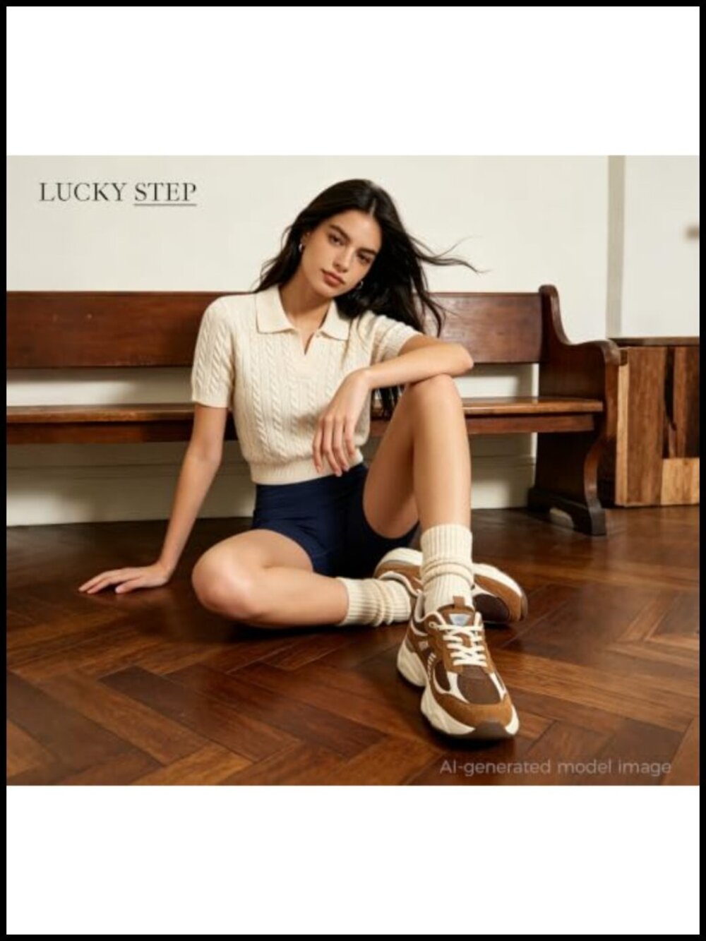 Women's Platform Sneakers | Chunky Mesh Athletic Walking Shoes | Lace-Up Casual - Picture 2 of 6